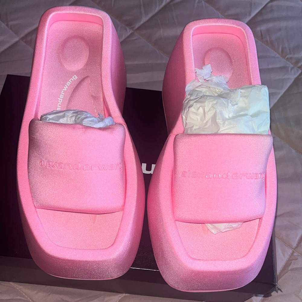 Alexander wang platform sandals